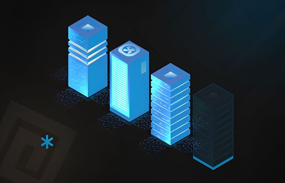 Web app scalability allows to handle growing amounts of user traffic and data without sacrificing performance. Scalable websites illustration
