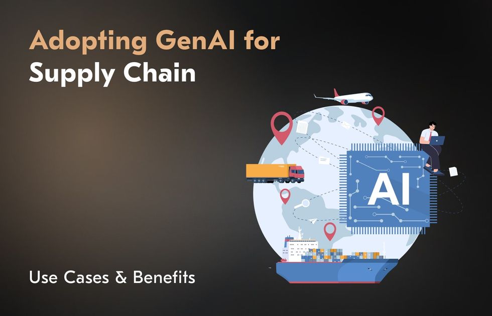 This guide explores the power of generative AI supply chain tools, offering real-world applications, case studies, statistics, and challenges to help you navigate the adoption. a guide to generative AI in supply chains